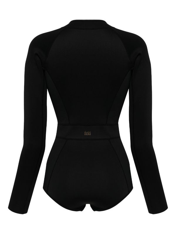 Neoprene Classic Long Sleeve Suit | Black
