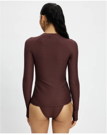 Long Sleeve Rash Top | Brown