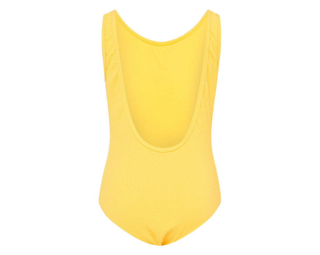 Amelie Canary Yellow Scoop One Piece