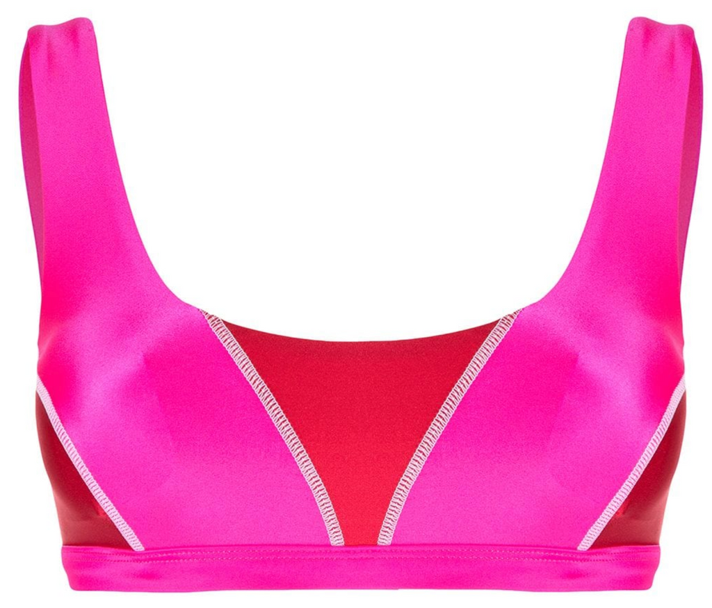 Neon pink 2025 sports top